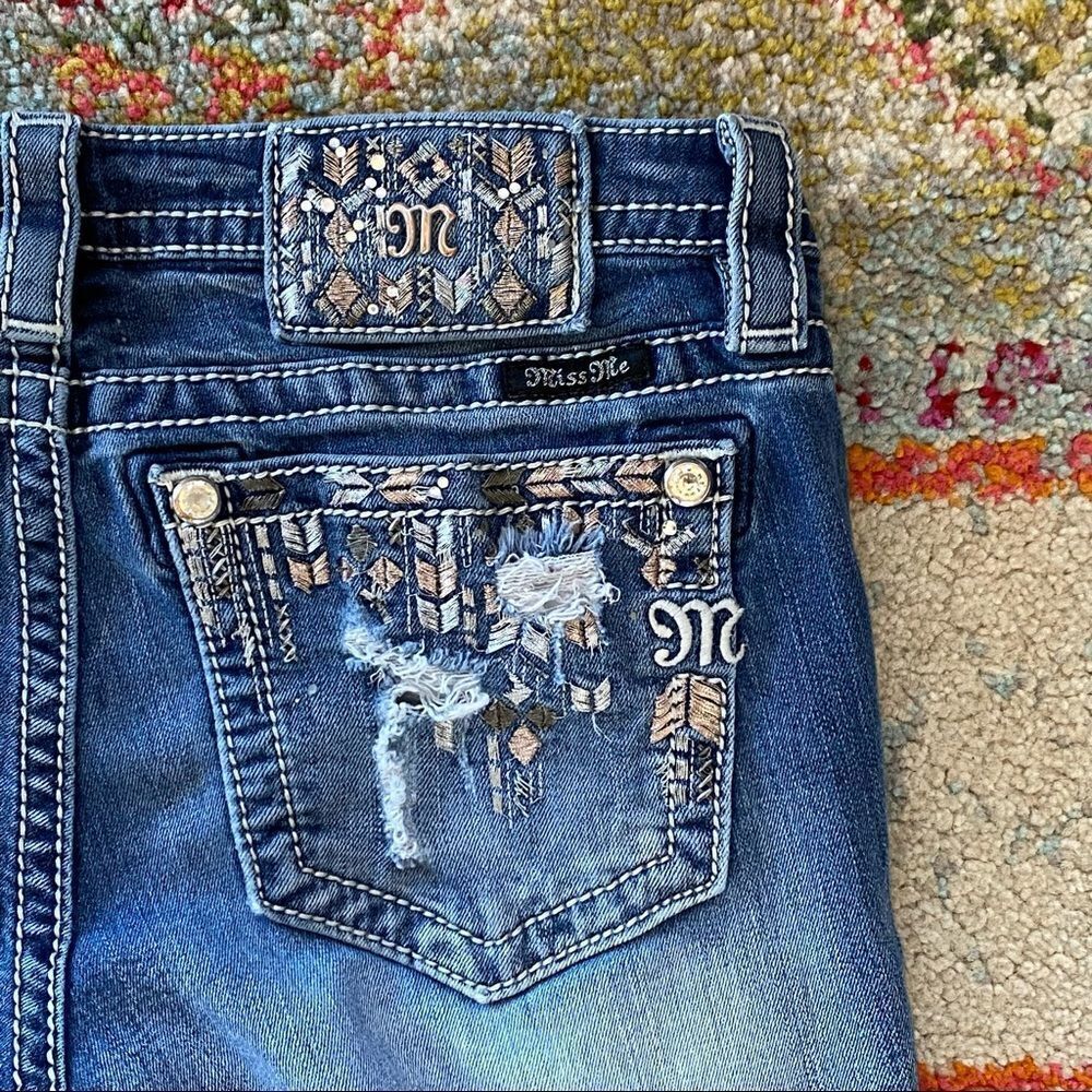 Miss Me Signature Rhinestone Skinny Jeans